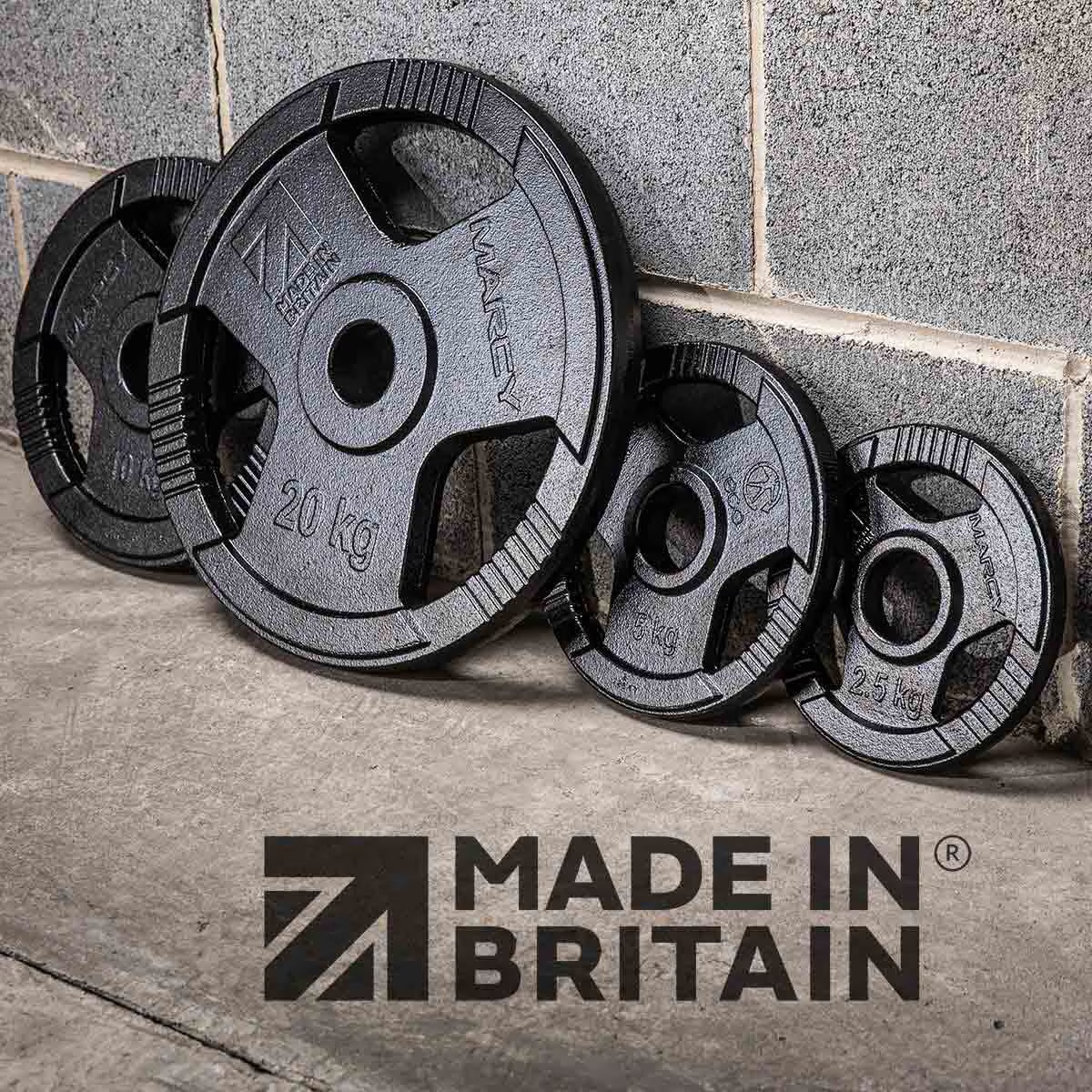 Made in Britain Eco 100Kg Olympic Weight Set with 7Ft Barbell