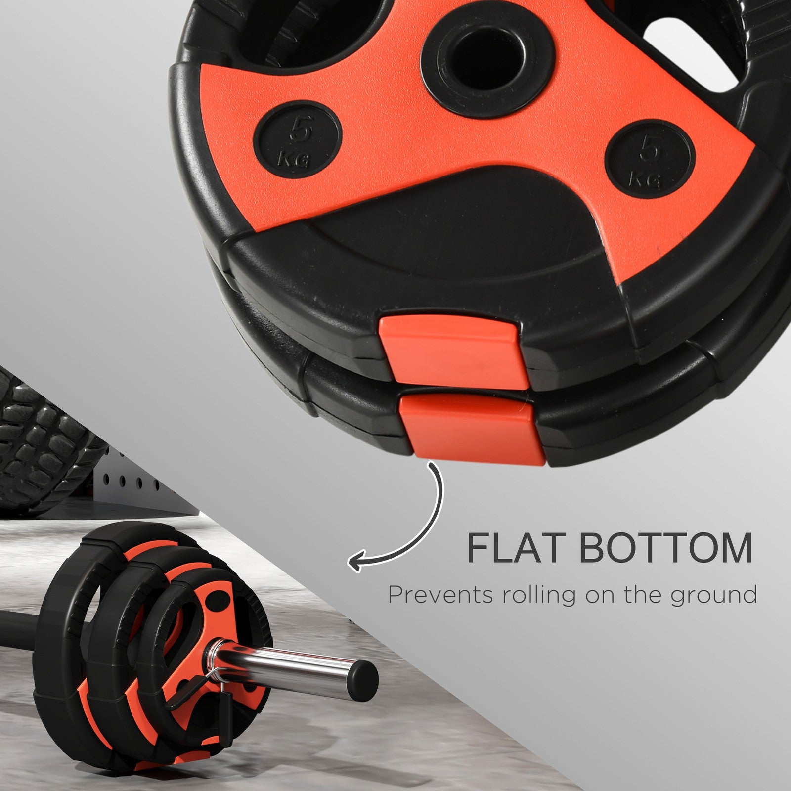 20Kg Adjustable Barbell Set, Body Pump Bar and Weights Set for Home Gym