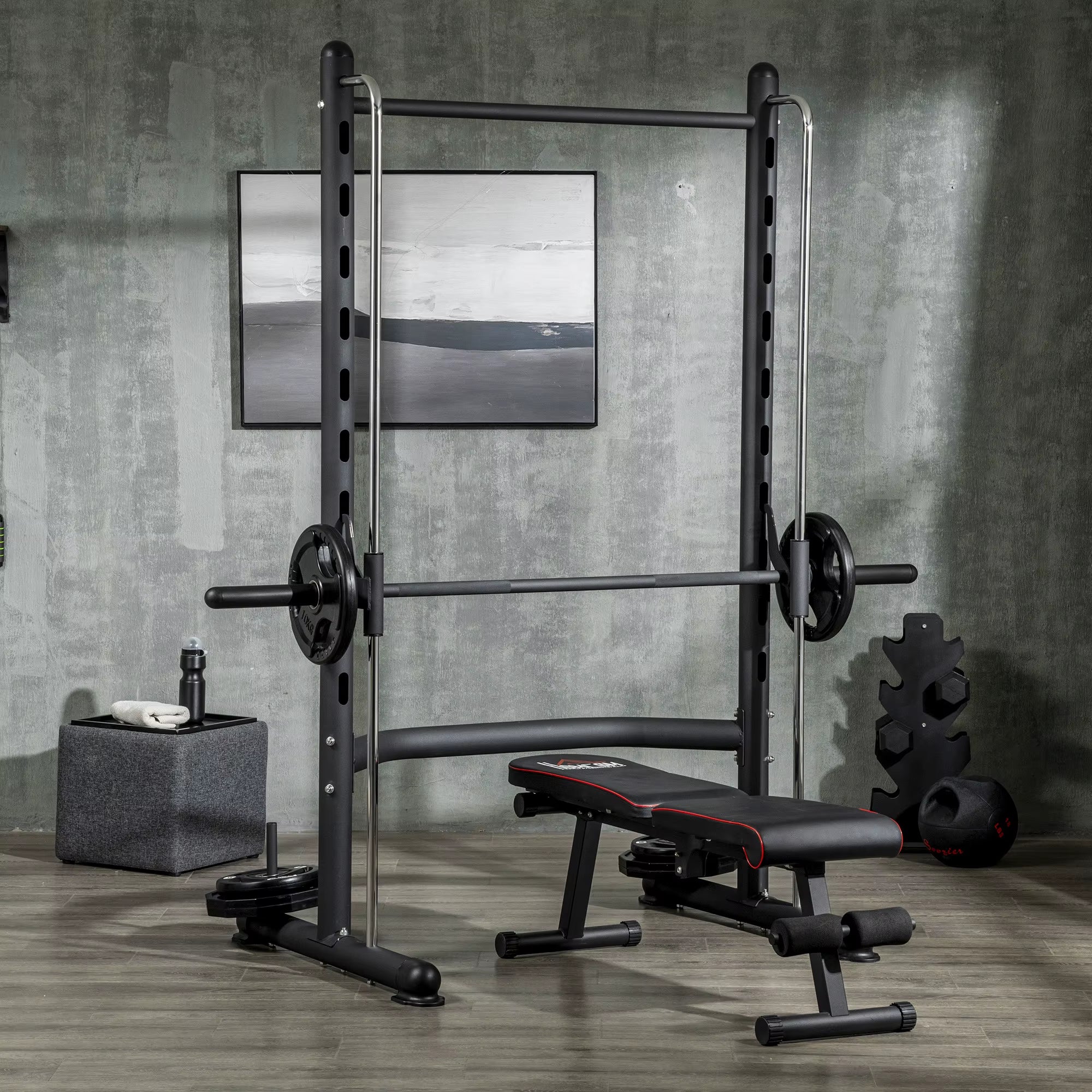 Smith Machine Squat Rack with Pull-Up Bar