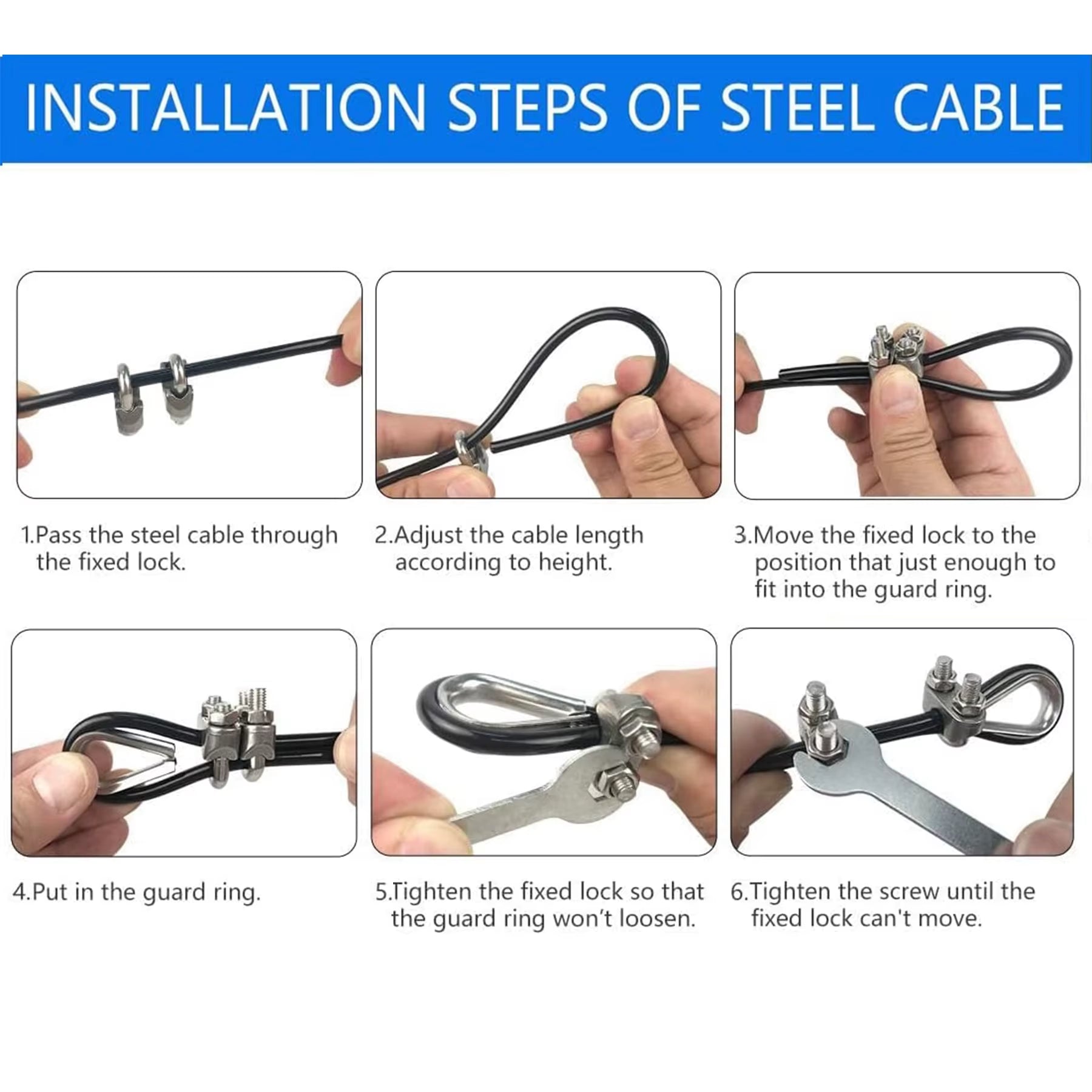 196 Inch Thick 5Mm Adjustable Home Gym Pulley System Replaces Fitness Cables, Gym Pulley System Accessories