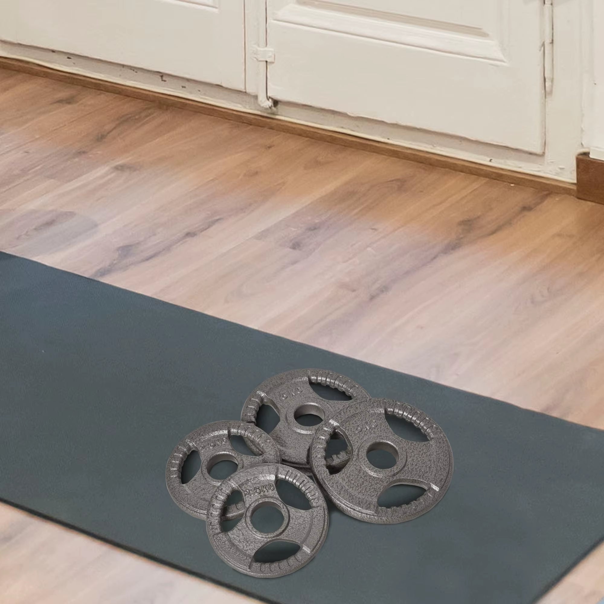 Set of 4 Weight Plate for 2 Inch/5Cm Hole Dumbbell Handle Bar 15Kg Dumbbell Plates Barbell Weight