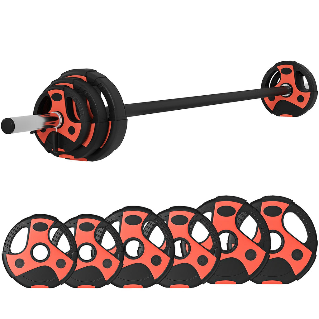 20Kg Adjustable Barbell Set, Body Pump Bar and Weights Set for Home Gym