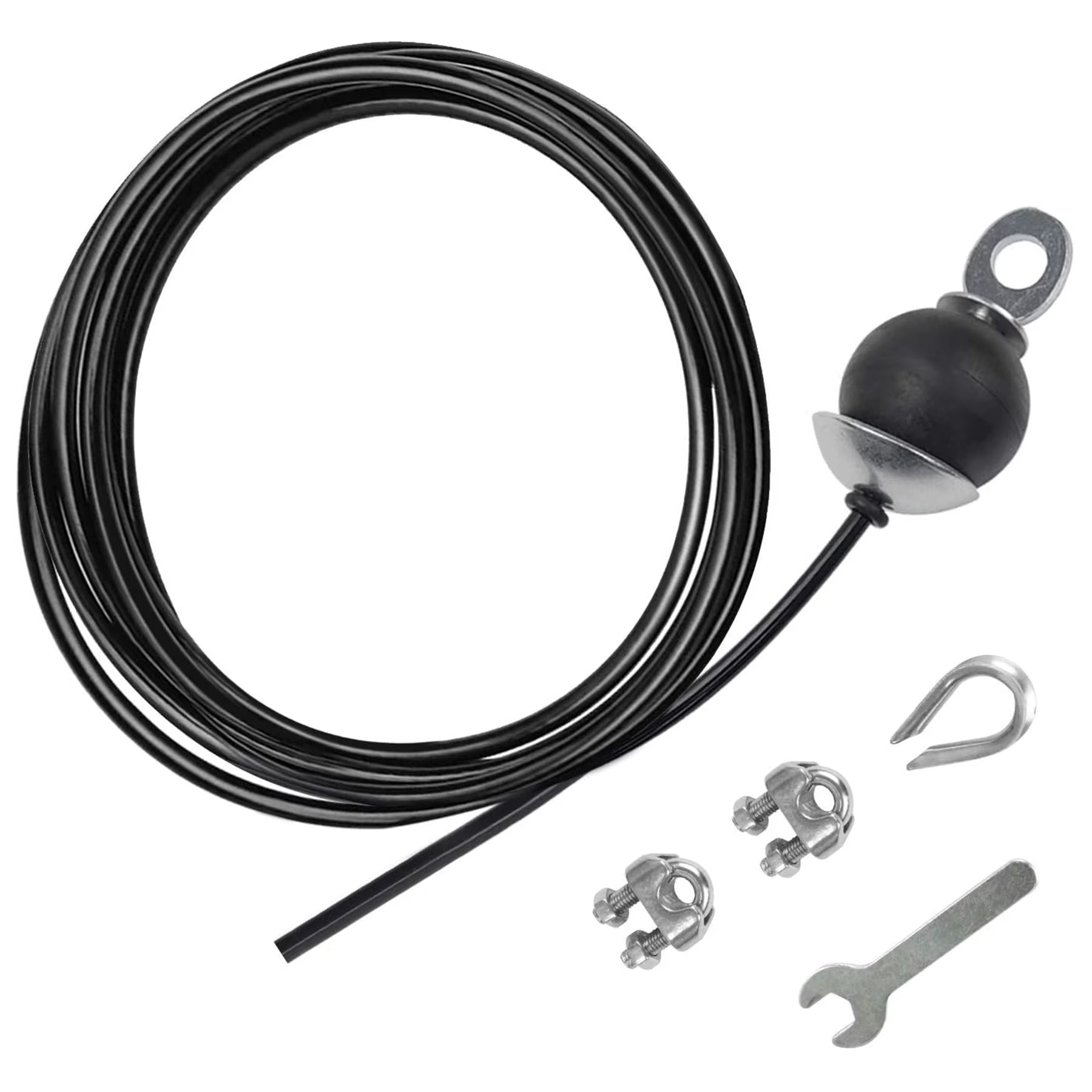 196 Inch Thick 5Mm Adjustable Home Gym Pulley System Replaces Fitness Cables, Gym Pulley System Accessories