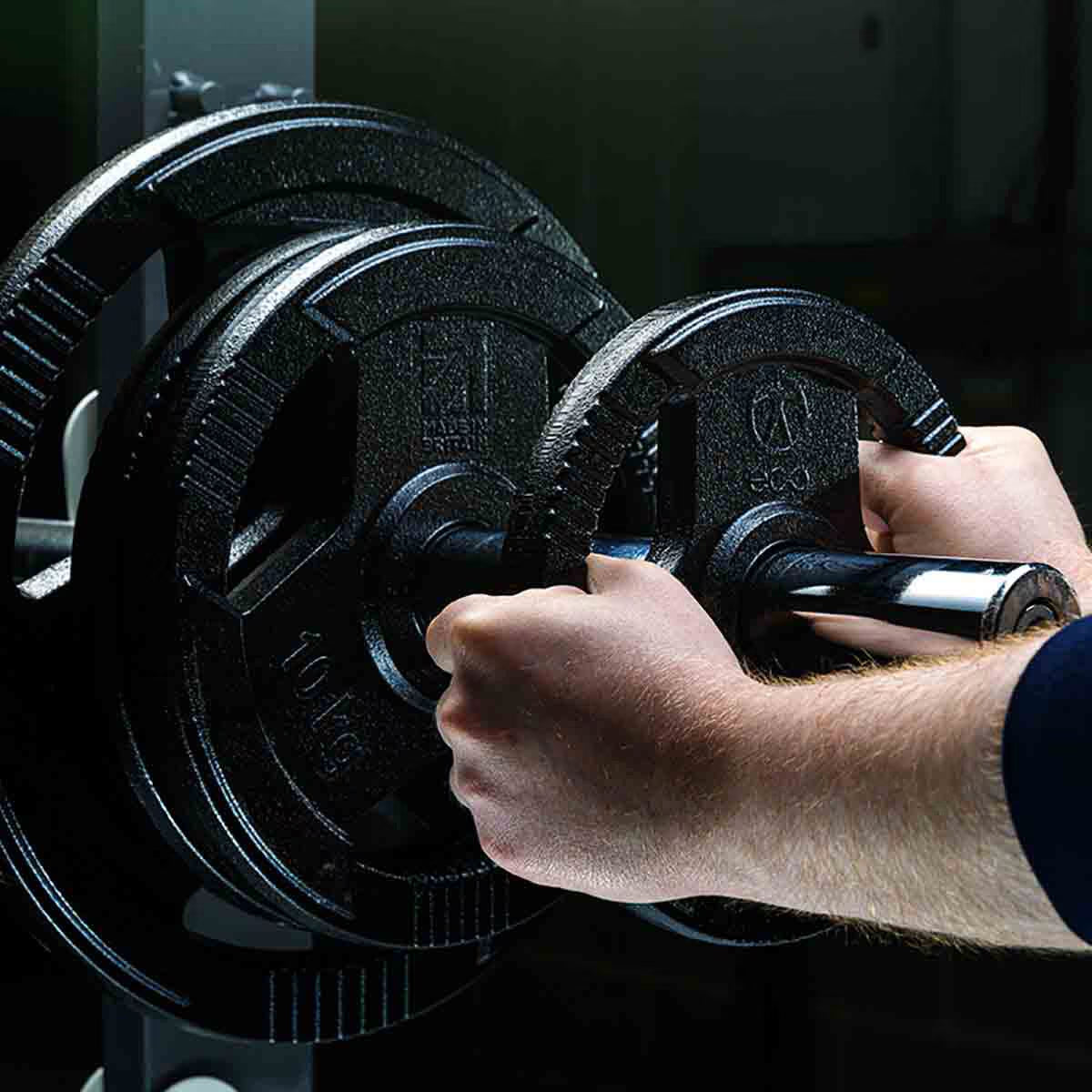 Made in Britain Eco 100Kg Olympic Weight Set with 7Ft Barbell