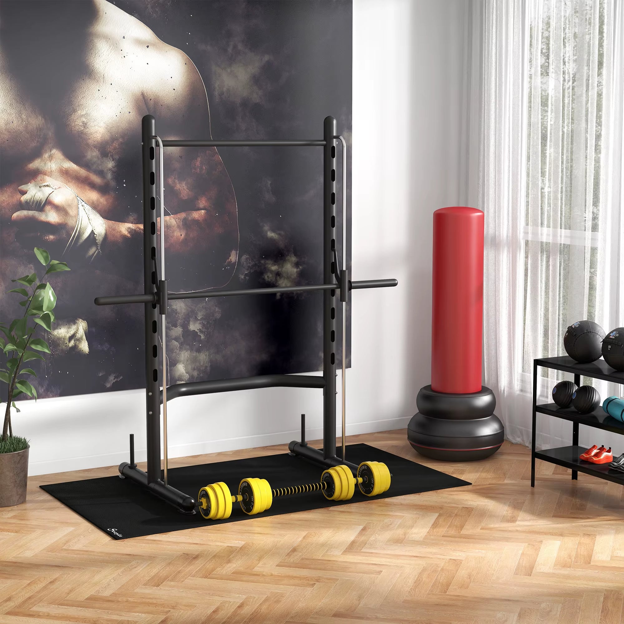 Smith Machine Squat Rack with Pull-Up Bar
