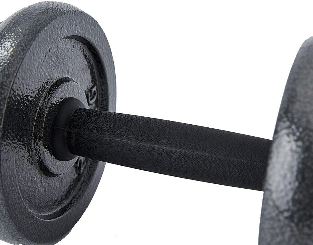 20KG Adjustable Dumbbells Pair Cast Iron Weights Set Gym Fitness Barbell