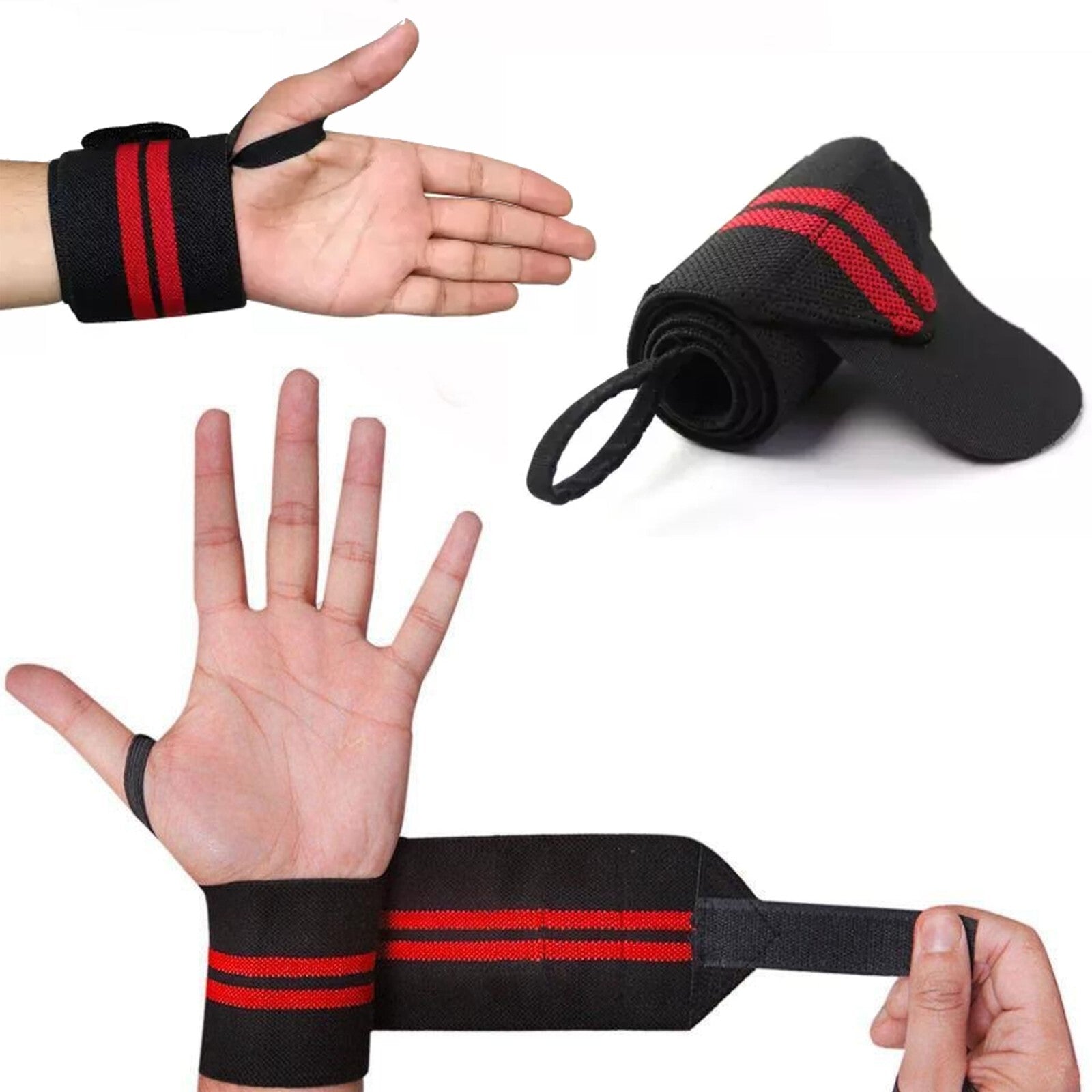 Wrist Supporter Wrap/Straps Gym Accessories for Men & Women for Hand Grip